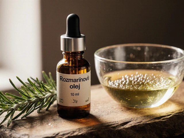 Rozmarýnový olej ve vlasech - optimální doba působení a praktické tipy