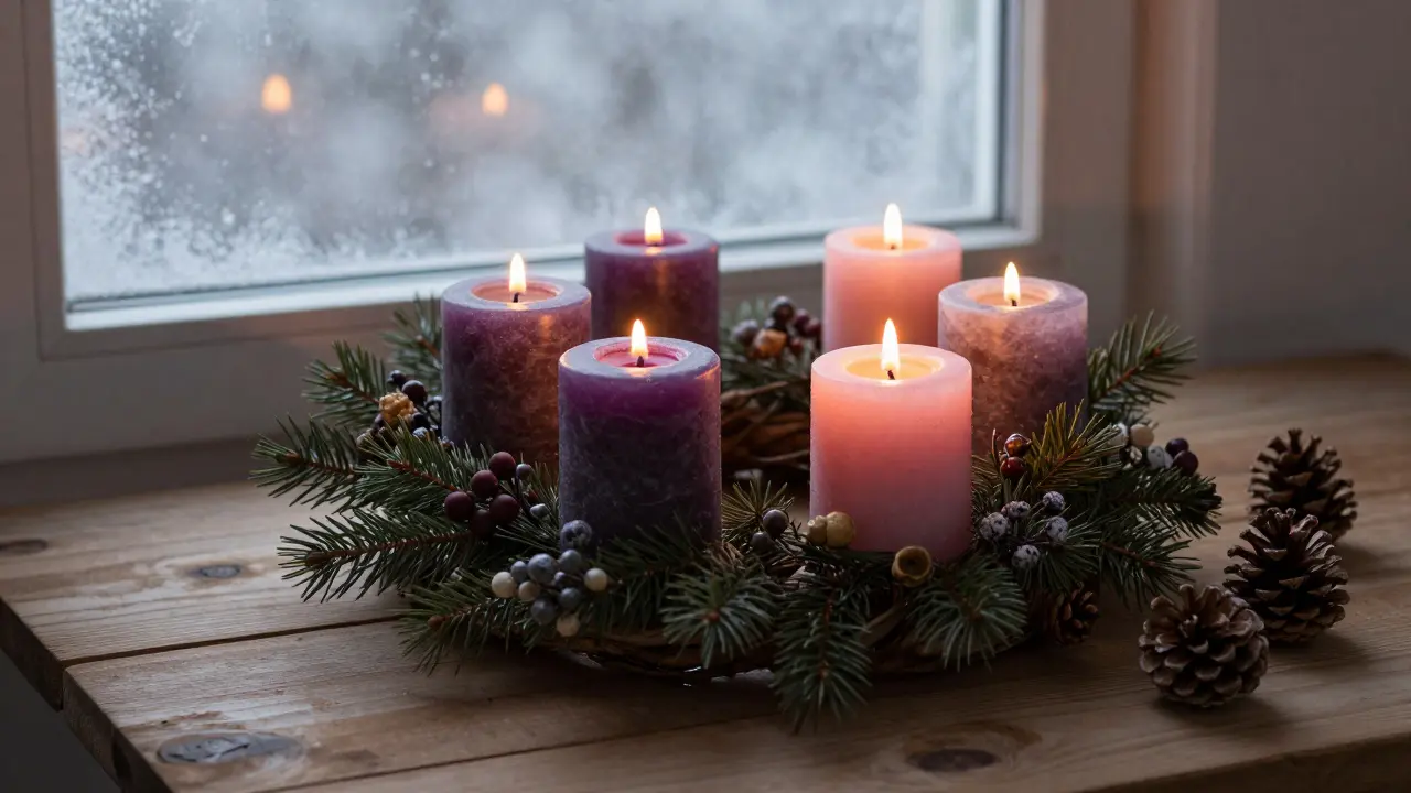 Jakou barvu mají mít svíčky na adventní venčí? Přírodní barvy a jejich význam
