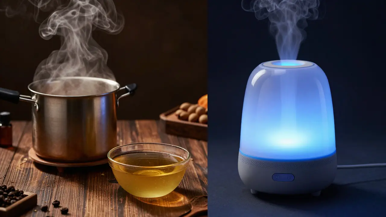 Kontrast mezi domácí destilací a moderním aroma difuzérem